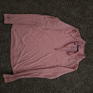Nike Men's Zip-Up Sweater in Pink